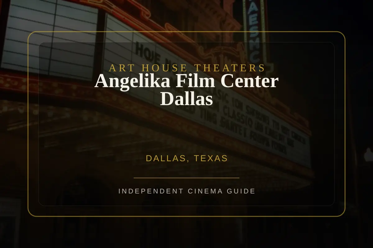 View of Angelika Film Center Dallas, an art house theater in Dallas, Texas