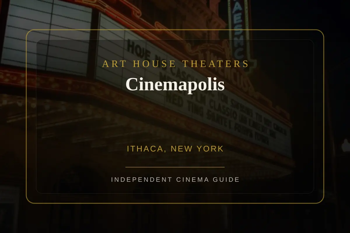 View of Cinemapolis, an art house theater in Ithaca, New York