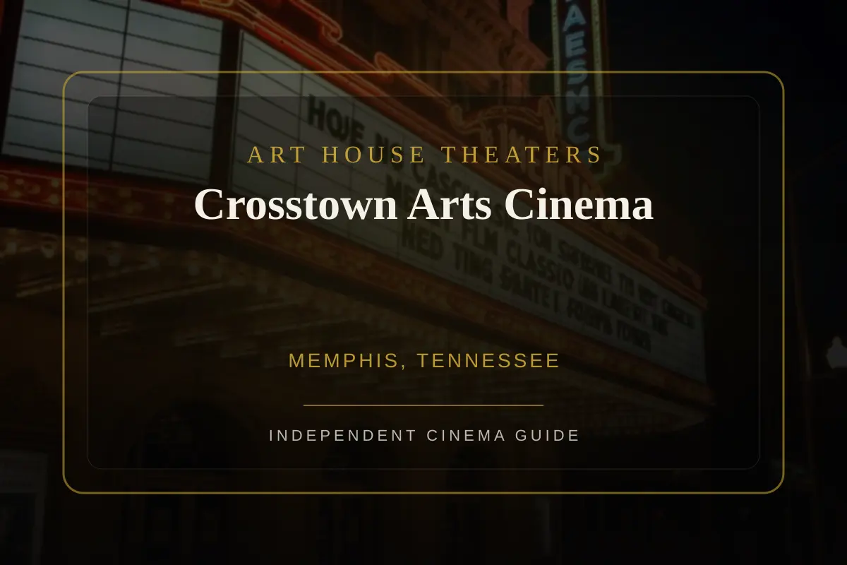 View of Crosstown Arts Cinema, an art house theater in Memphis, Tennessee