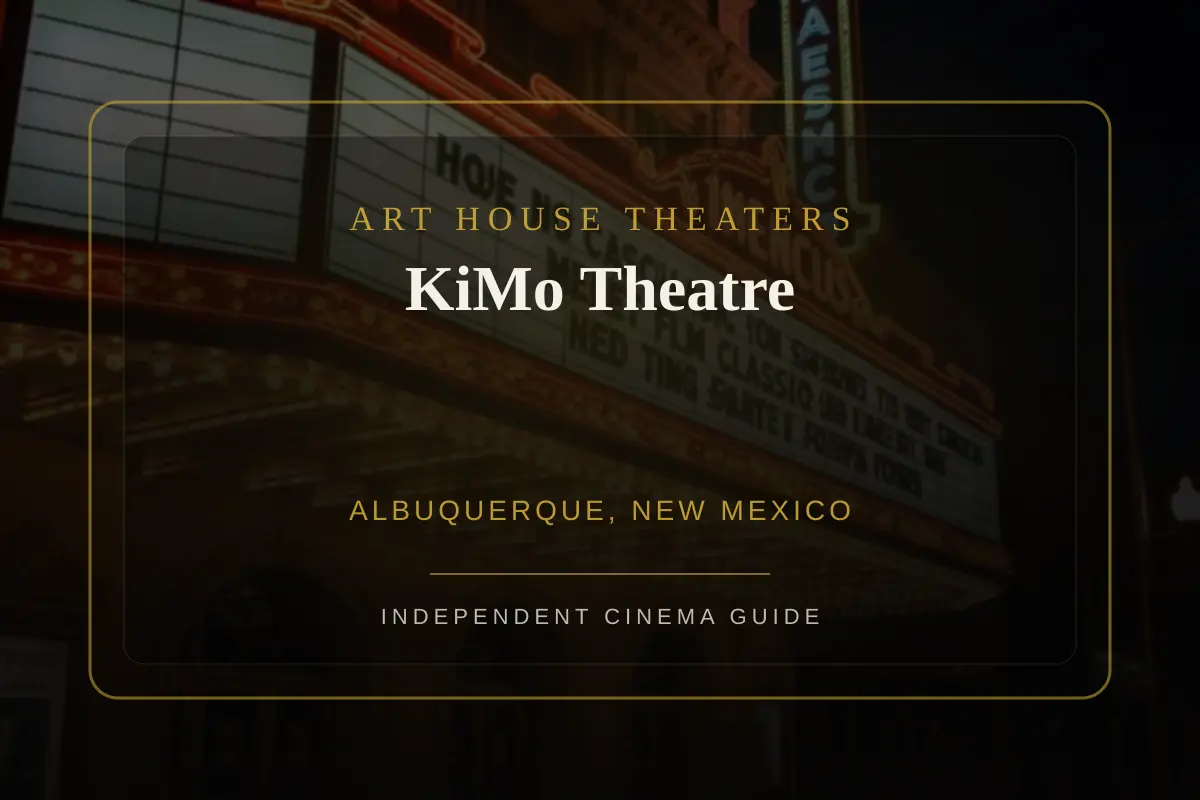 View of KiMo Theatre, an art house theater in Albuquerque, New Mexico