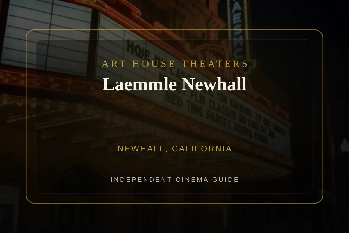 View of Laemmle Newhall, an art house theater in Newhall, California