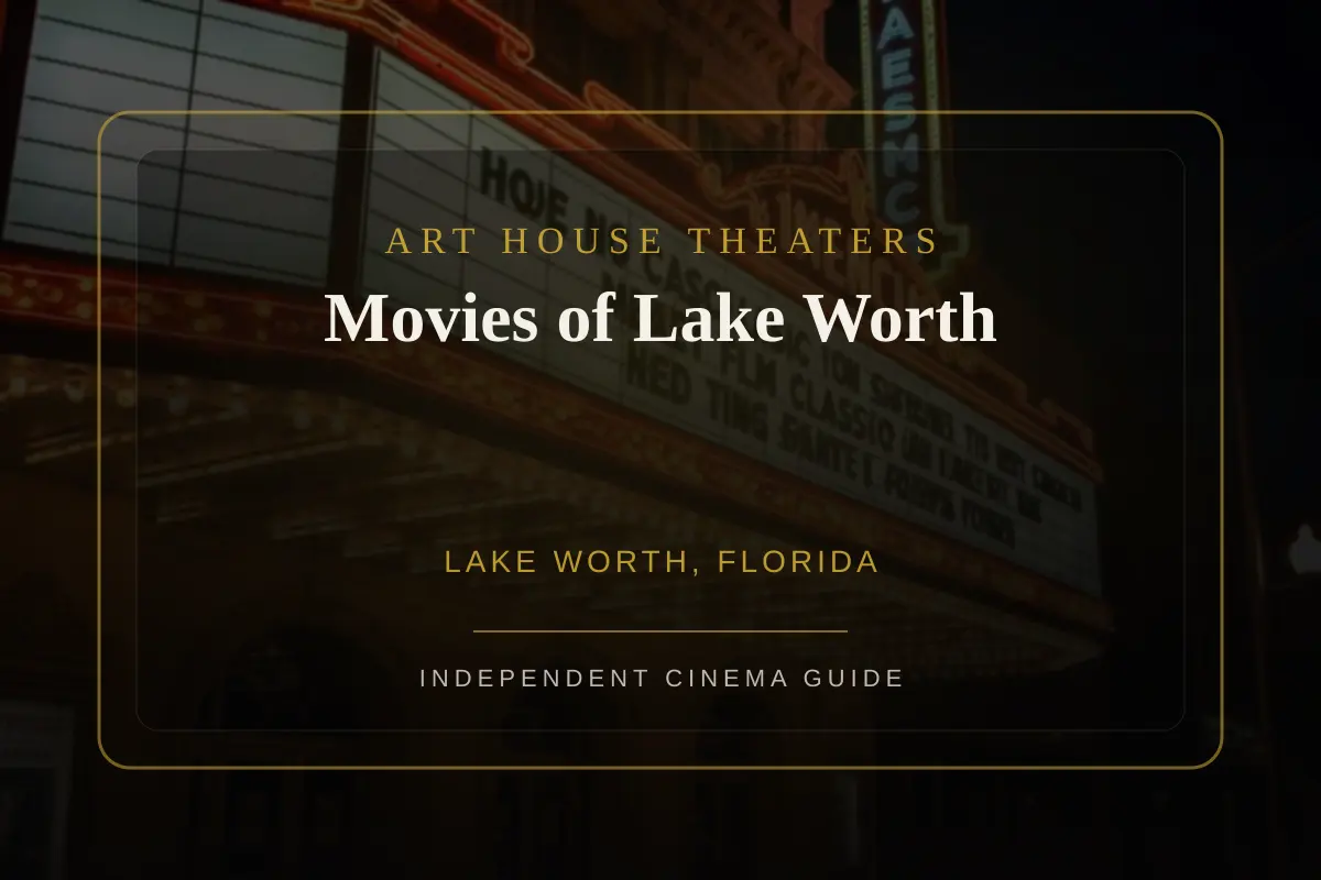 View of Movies of Lake Worth, an art house theater in Lake Worth, Florida