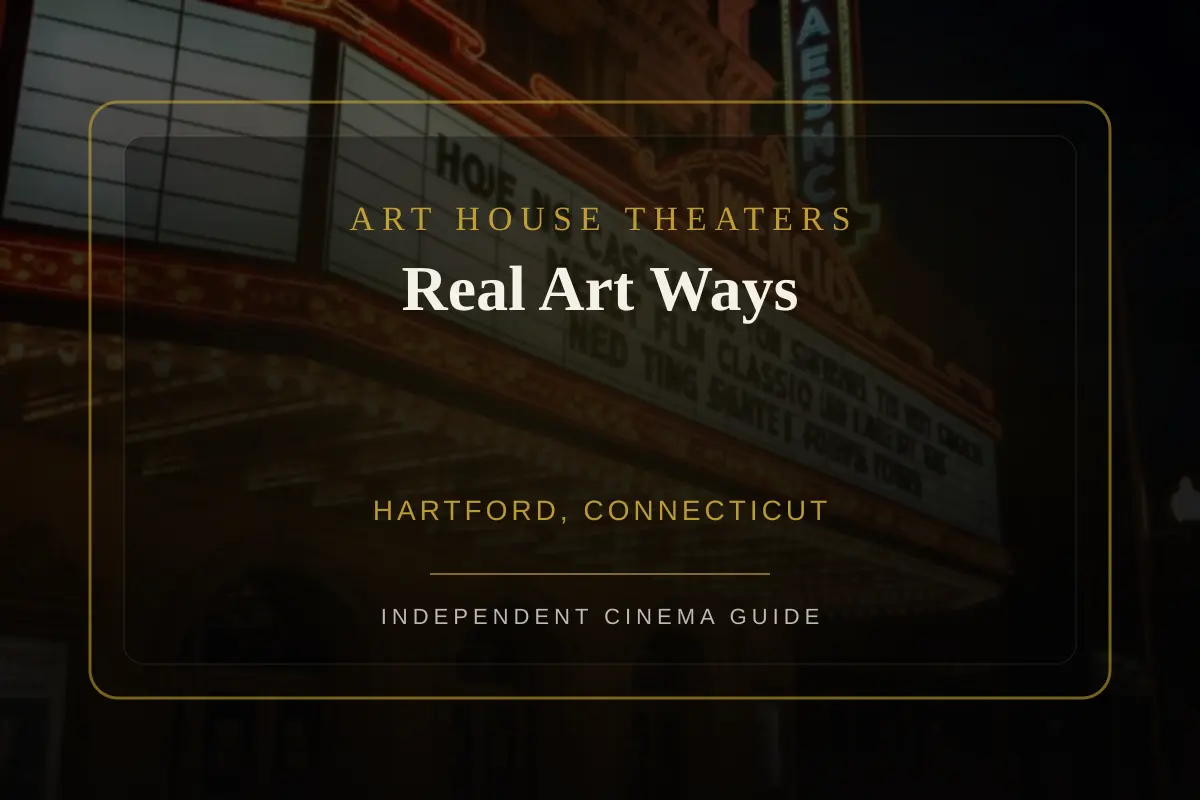 View of Real Art Ways, an art house theater in Hartford, Connecticut