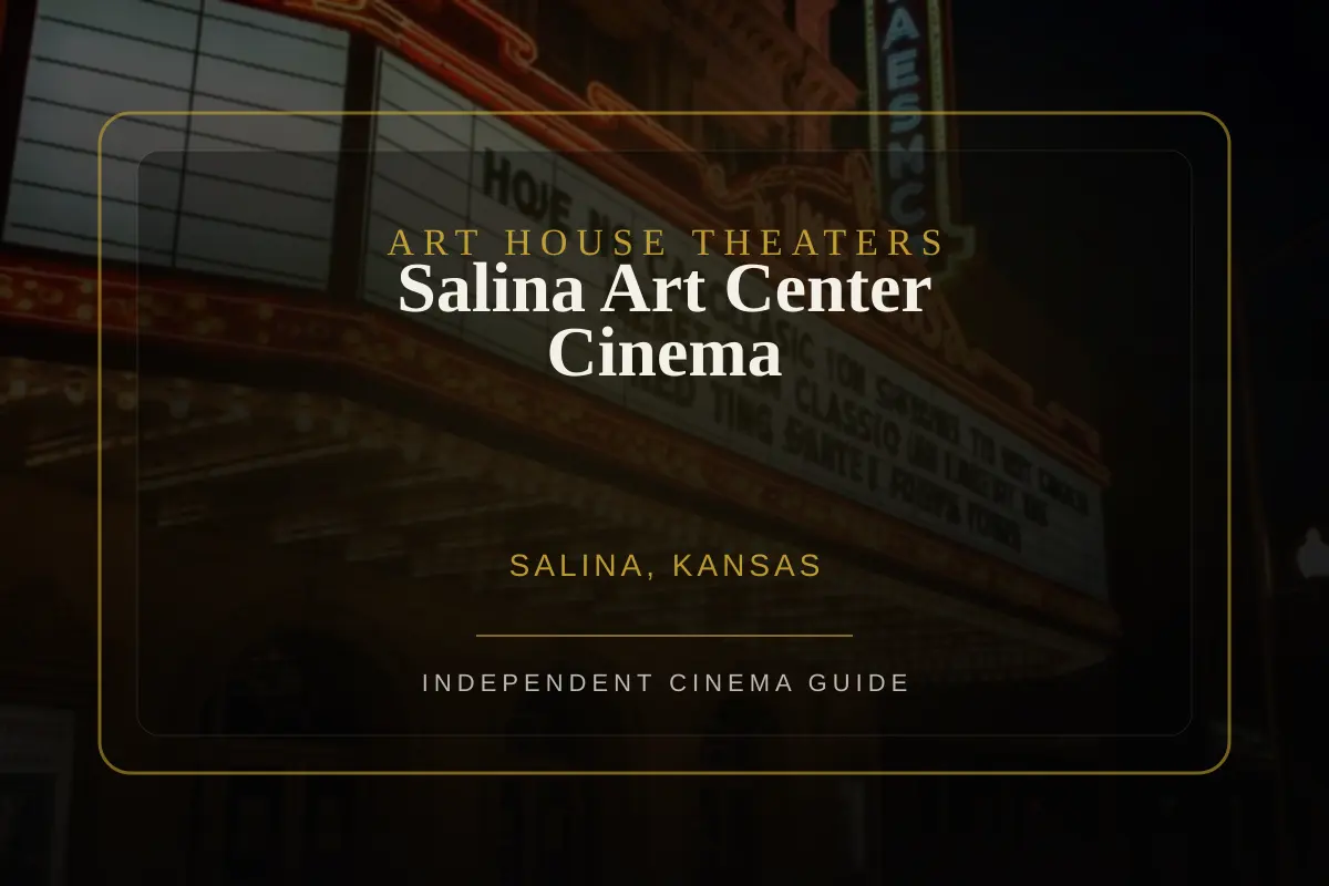 View of Salina Art Center Cinema, an art house theater in Salina, Kansas