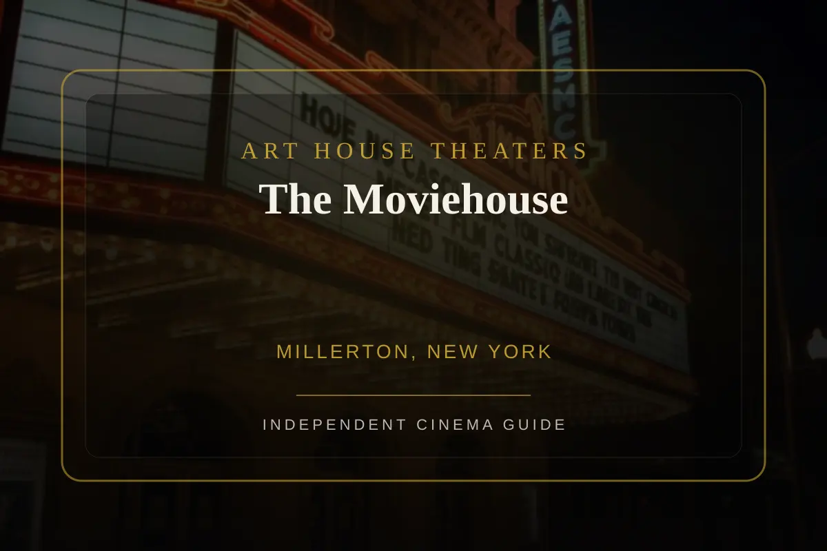 View of The Moviehouse, an art house theater in Millerton, New York