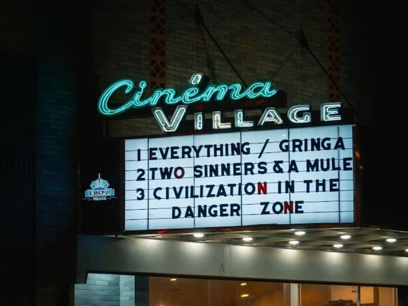 Exterior or interior view of Cinema Village, an art house theater in New York, New York. Photo: Photo via Google Maps