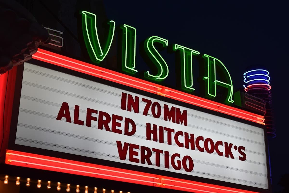 Exterior or interior view of Vista Theatre, an art house theater in Los Angeles, California. Photo: Photo via Google Maps