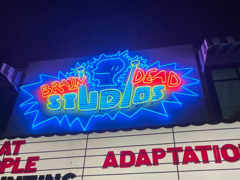 Exterior or interior view of Brain Dead Studios, an art house theater in Los Angeles, California