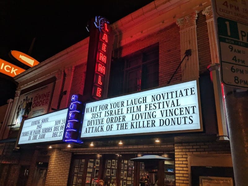 Exterior or interior view of Laemmle Royal, an art house theater in West Los Angeles, California