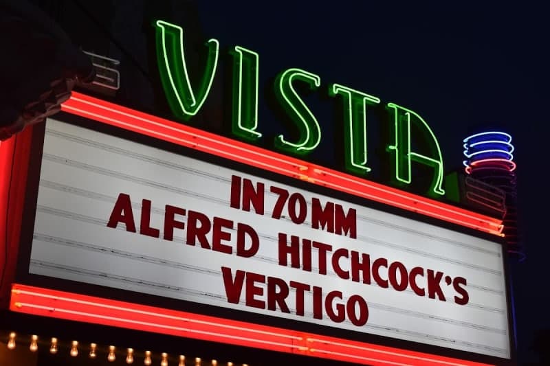 Exterior or interior view of Vista Theatre, an art house theater in Los Angeles, California