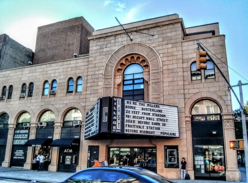 Exterior or interior view of Village East Cinema, an art house theater in New York, New York